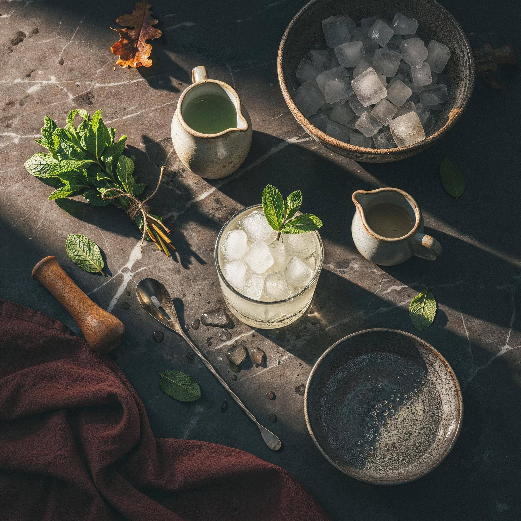 Ingredienser för Absinthe Frappé