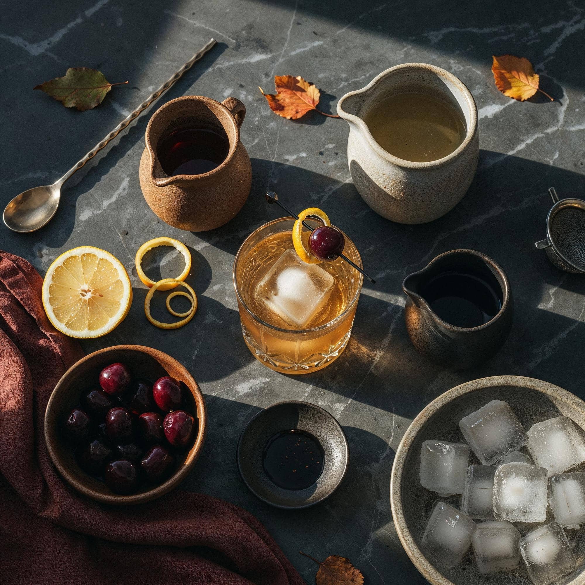 Ingredienser för Amaretto Sour Utan Ägg