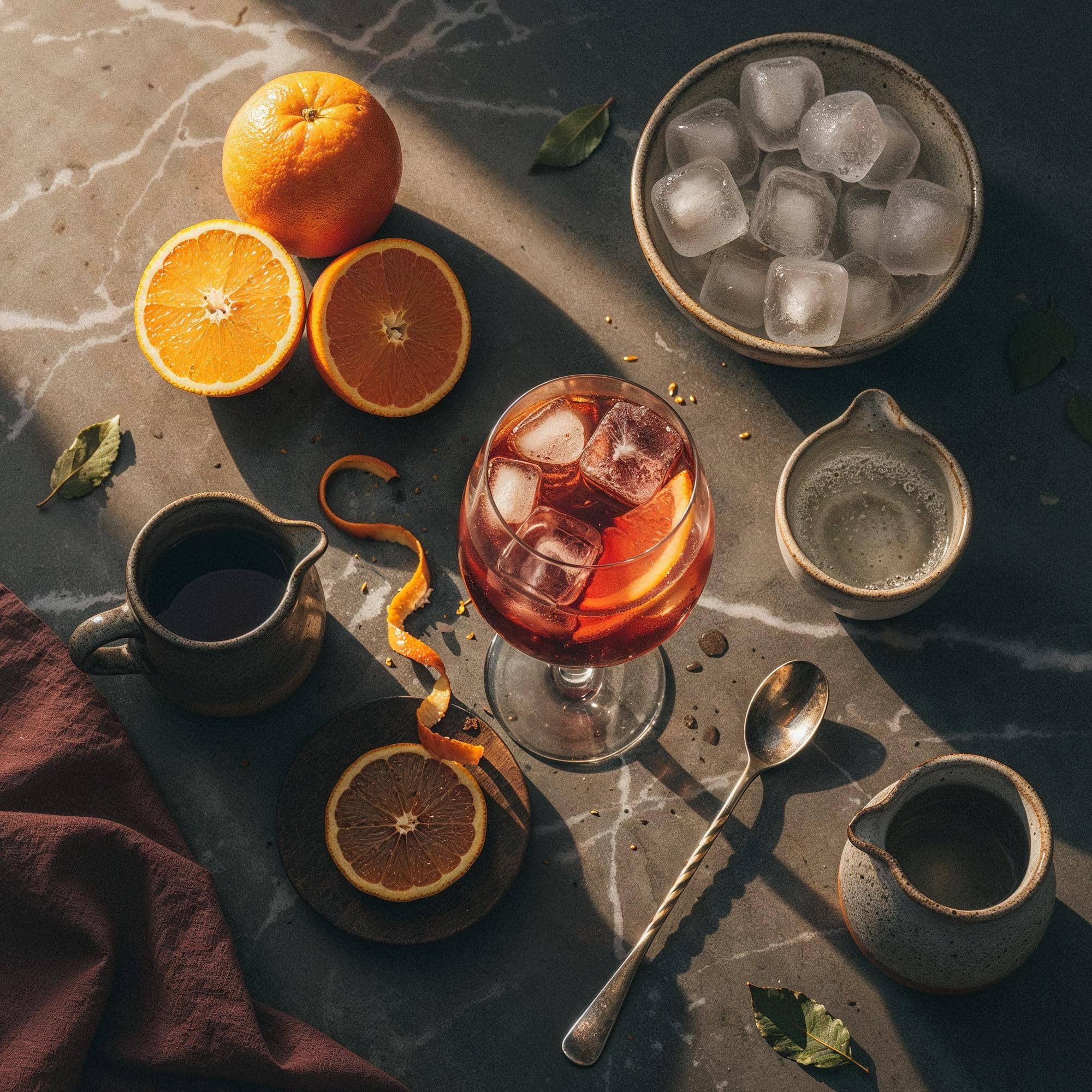 Ingredienser för Campari Spritz