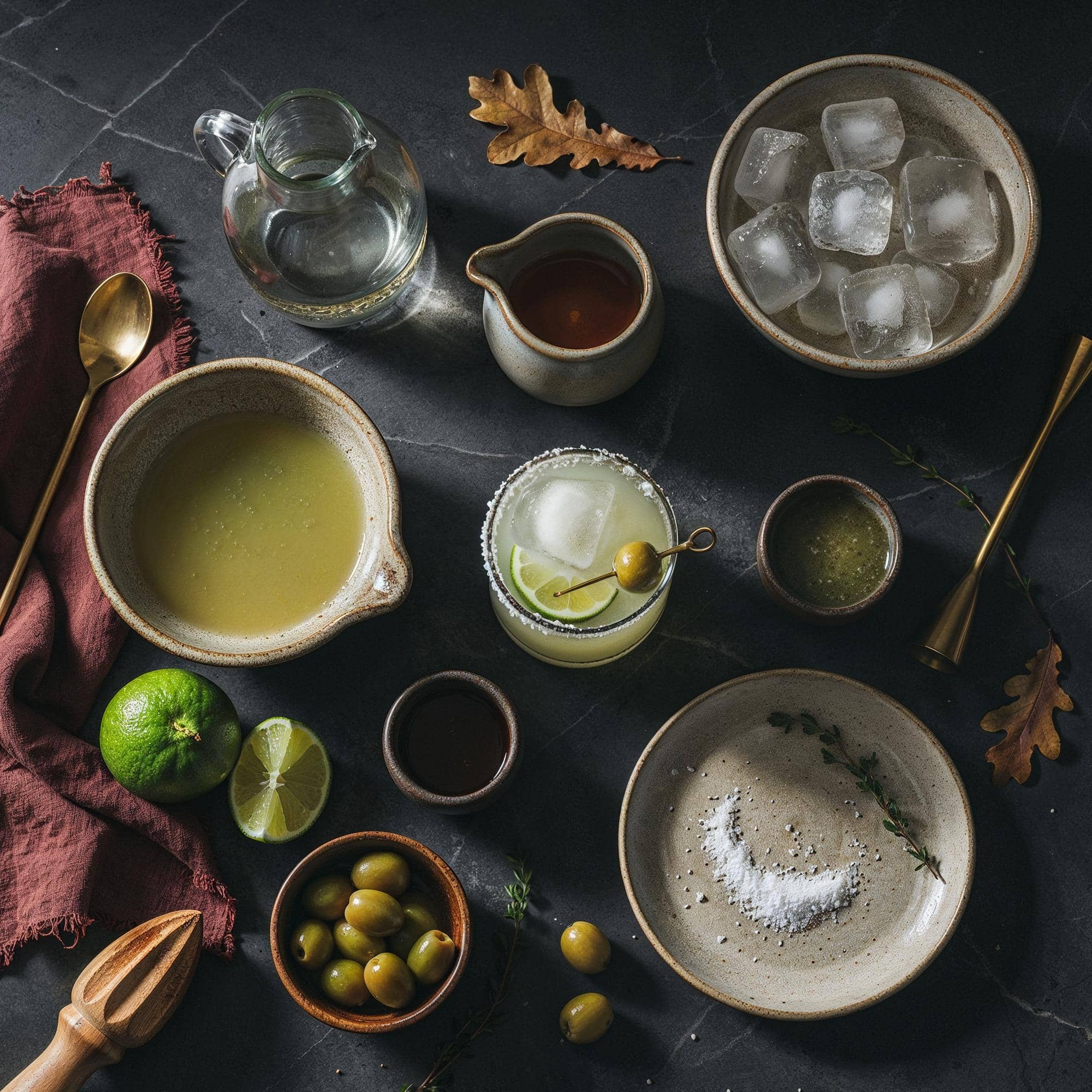 Ingredienser för Dirty Margarita