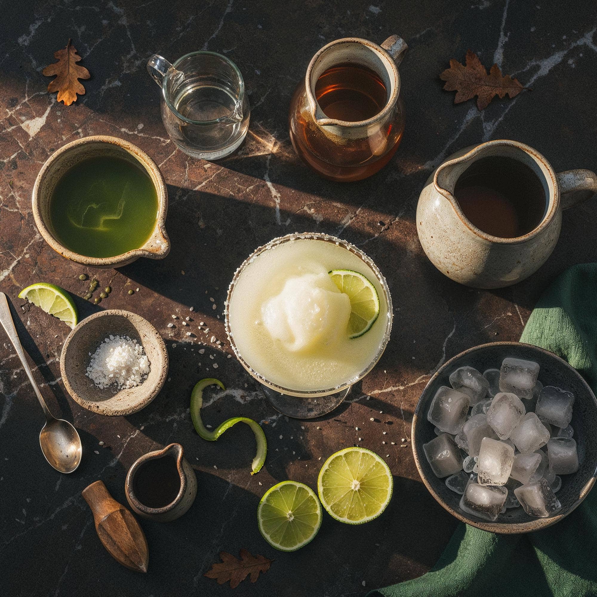 Ingredienser för Frozen Margarita