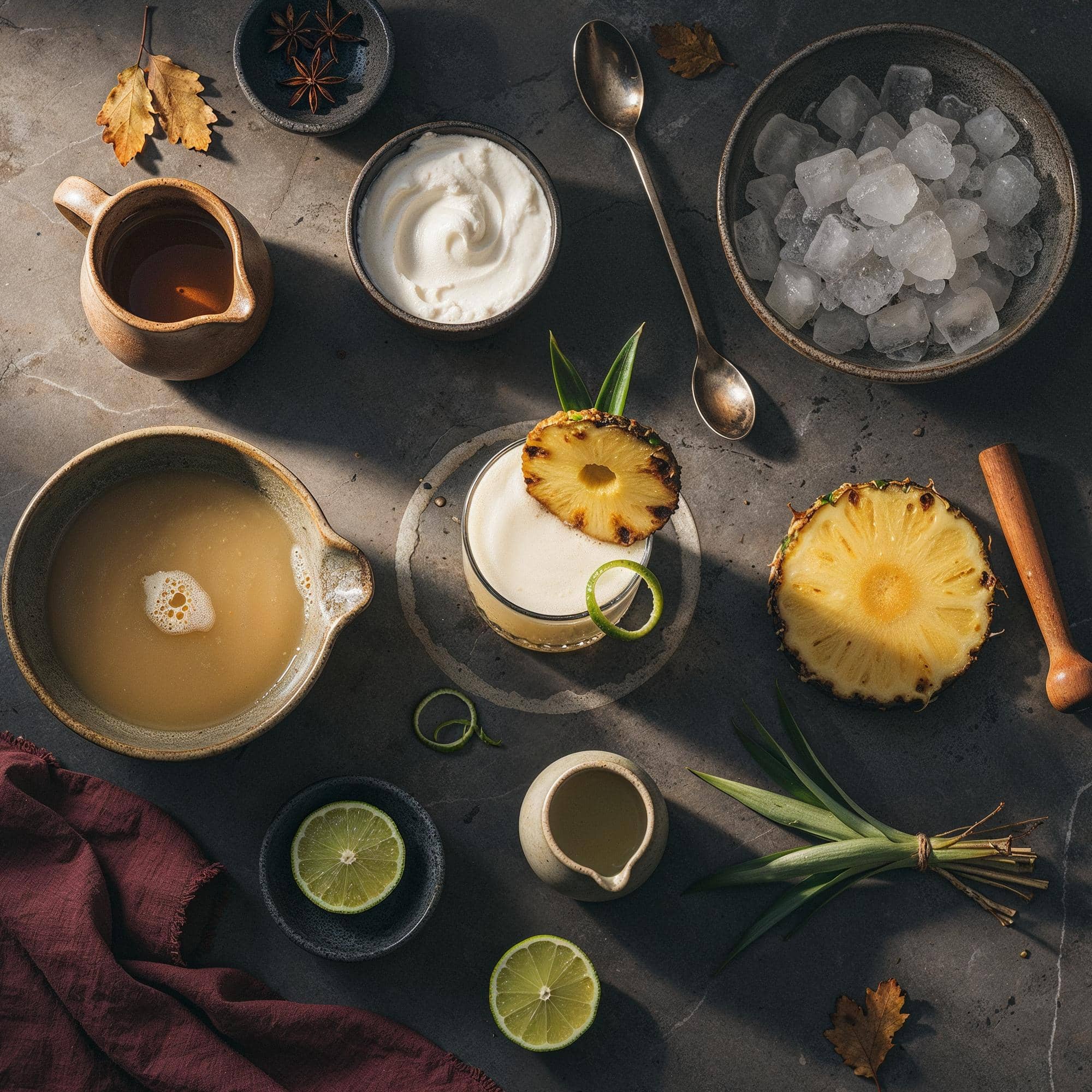 Ingredienser för Piña Colada