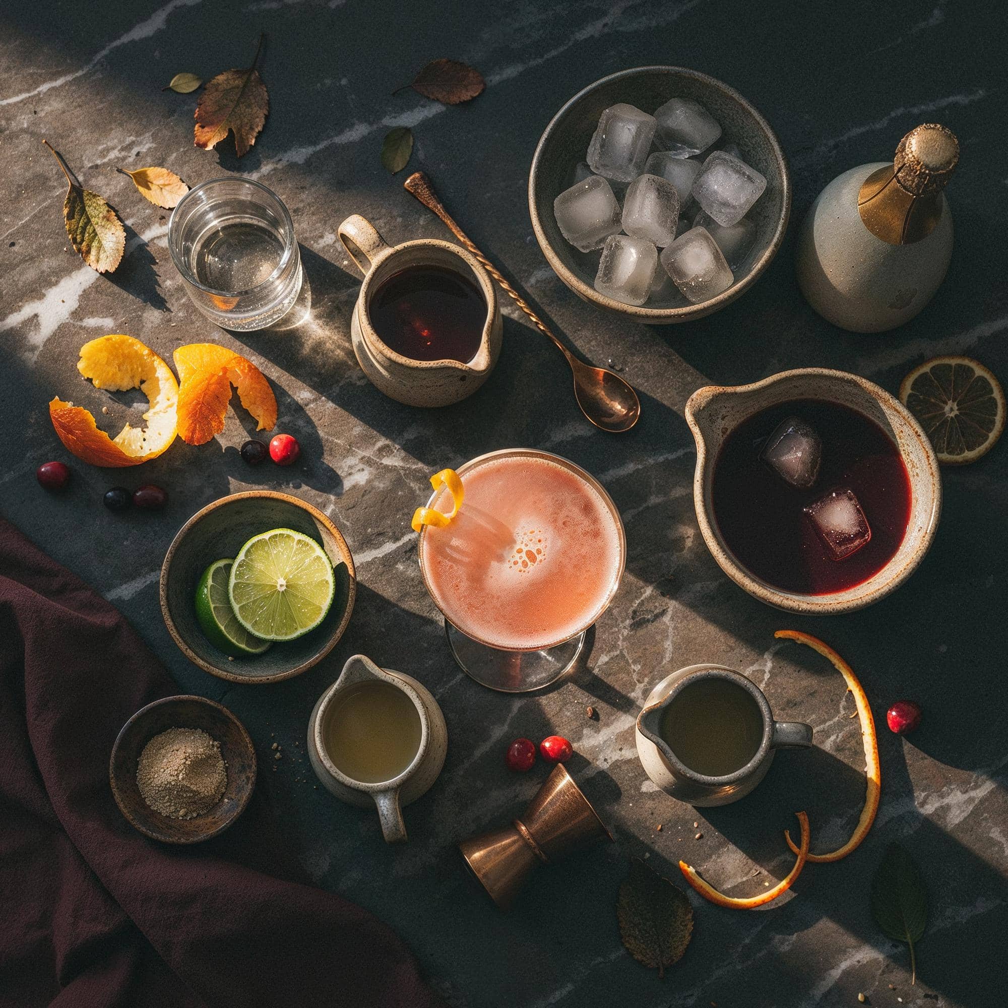 Ingredienser för Prosecco Cosmopolitan