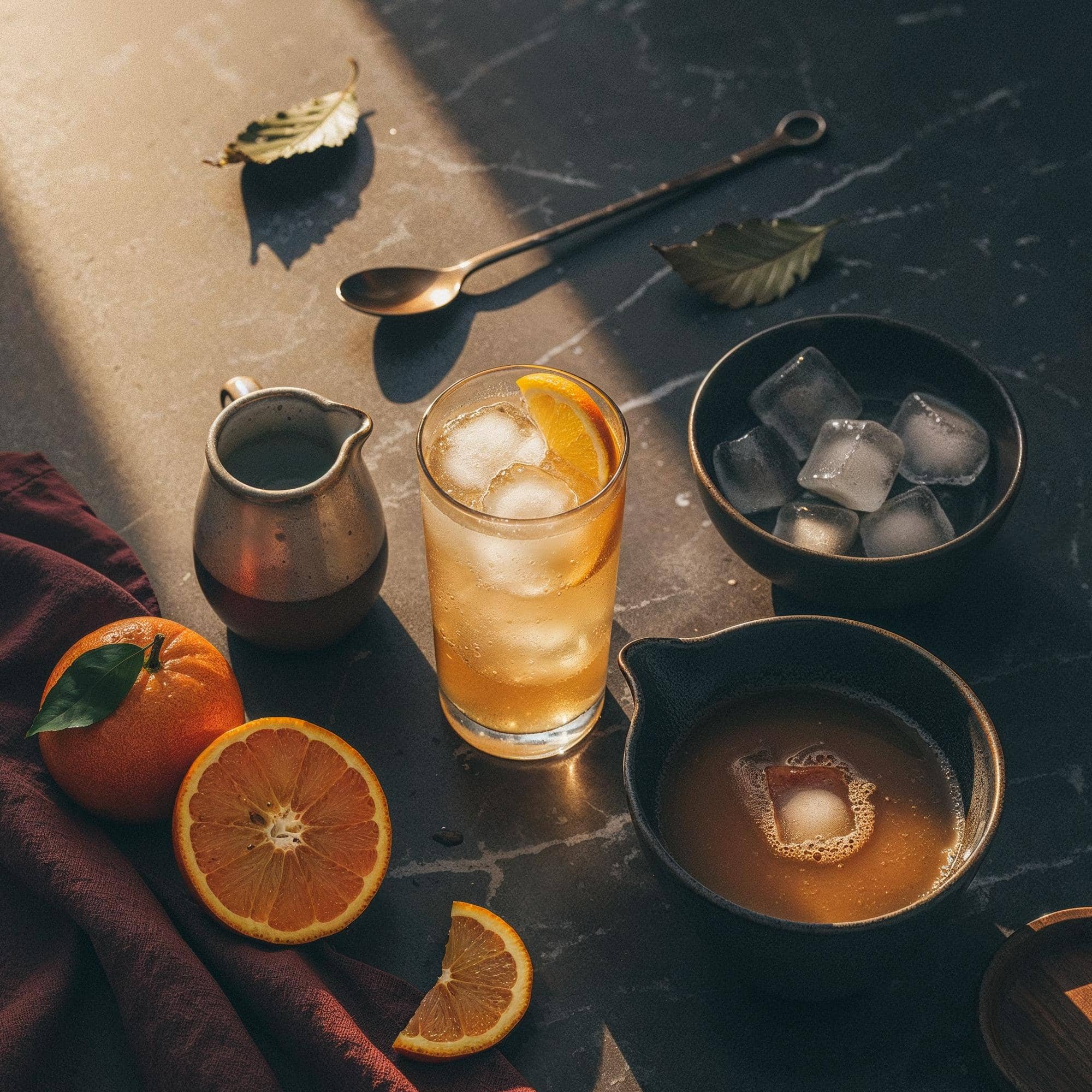 Ingredienser för Vodka och Fanta Highball